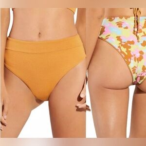 Maaji Golden Hour Suzy Q Reversible Bikini Bottoms Size 2XL NWOT